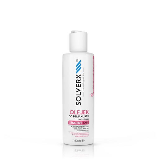 Solverx Olej na odlíčenie citlivej pleti 150 ml