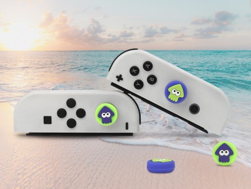 2x ERASER OVERLAYS ANALOGS SWITCH OLED Splatoon 3