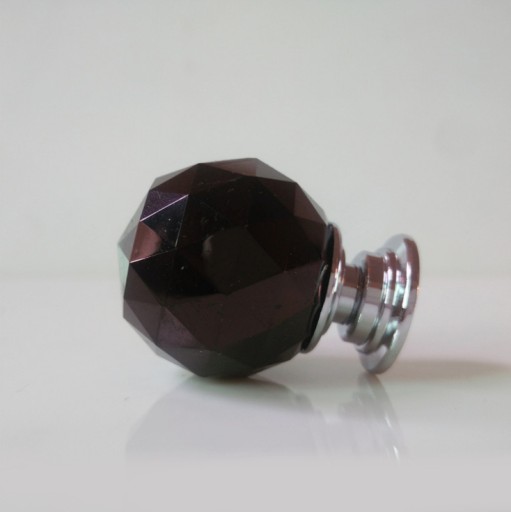 KRYŠTÁLOVÁ RÚČKA 20mm ČIERNA