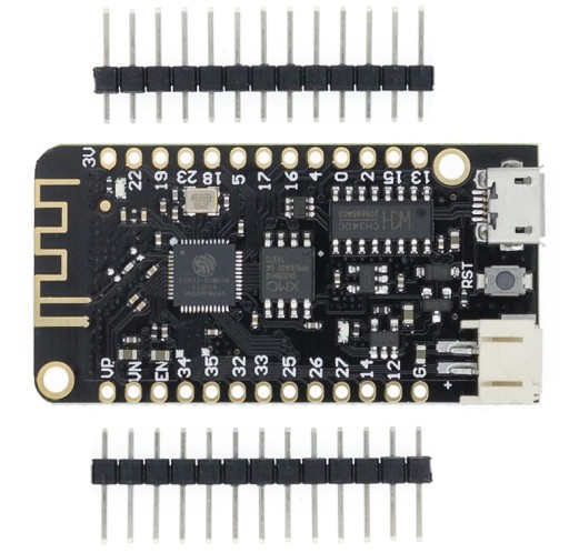 ESP32 so systémom nabíjania lítium-iónových batérií LOLIN32