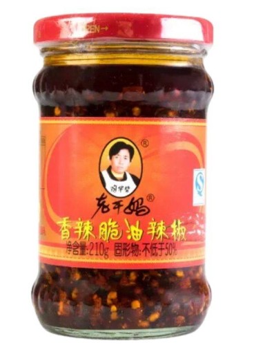 SUŠENÉ CHILLI SO SÓJOVÝM OLEJOM ASIA LAOGANMA 210G