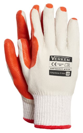 Silné pracovné rukavice po členky PAVING Gripstone X VERKEN veľkosť 10