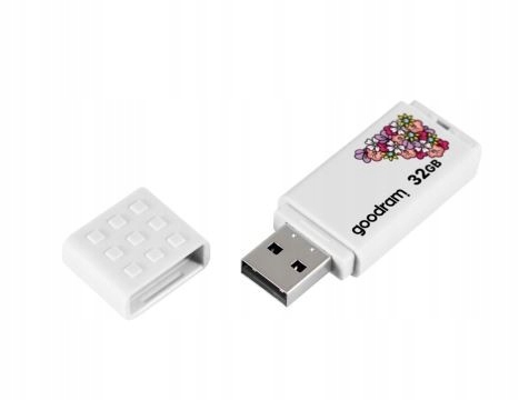 GOODRAM UME2 PENDRIVE MEMORY 32GB USB 2.0 WHITE