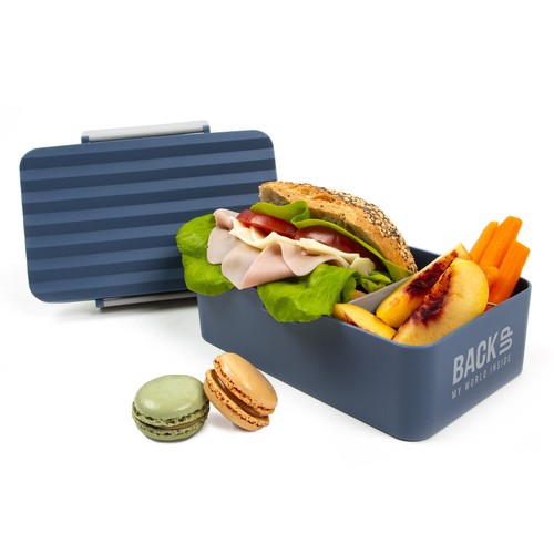 LUNCHBOX S PRIESTOROVÝM NÁDOBOM ZÁLOŽNÝ OBEDNÍK NÁMORNÍCKA MODRÁ