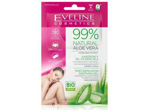 Eveline Cosmetics Natural Aloe gél po depilácii