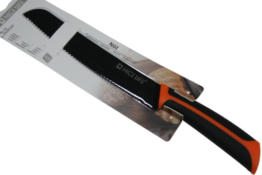 OCELOVÝ KUCHYNSKÝ Nôž NA KRÁJANIE CHLIBA 32cm NZ12
