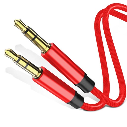 AUDIO AUX KÁBEL MINI JACK 3,5mm STEREO SOLID 1m