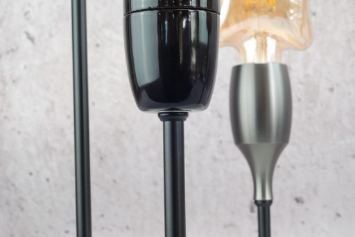 čierna vsuvka M10x1 DIY loft retro lampy 50cm