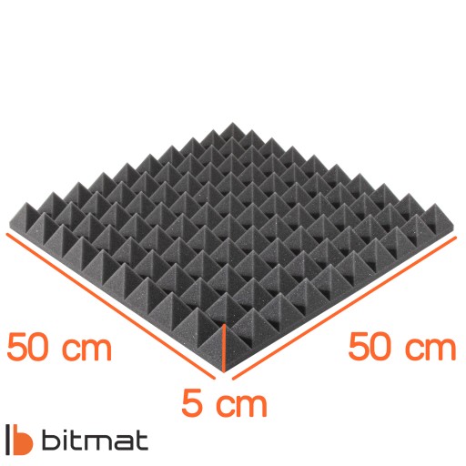 3D NÁSTENNÁ DEKORÁCIA PYRAMÍDA Štvorcová dekorácia šedé svetelné boxy do štúdiovej miestnosti