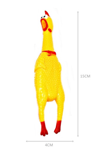 HRAČKA PSA KURA KURA PIŠKALA 15 CM