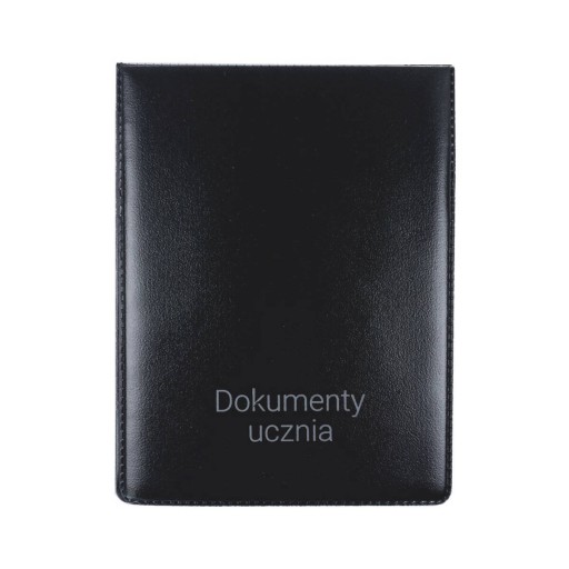 Obal na školský občiansky preukaz, zvislé doklady, čierny BIURFOL