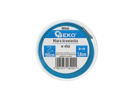 Tradičný krajčírsky meter - meter Geko, odtiene modrej, 150cm G01464