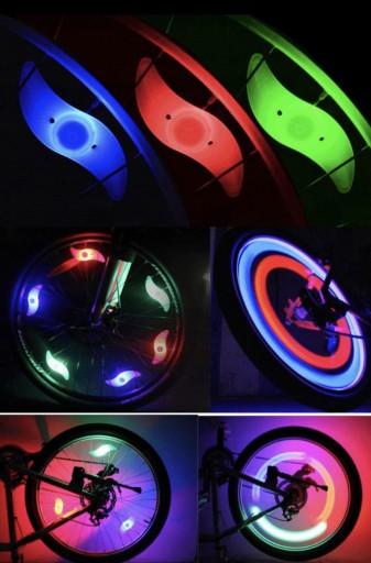LED SVETLO NA BICYKEL NA KRYTE SPÚŠOK KOLESA