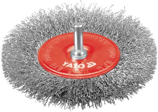 KOTÚČOVÁ KEFA S DRŽIAKMI. 100MM YATO INOX