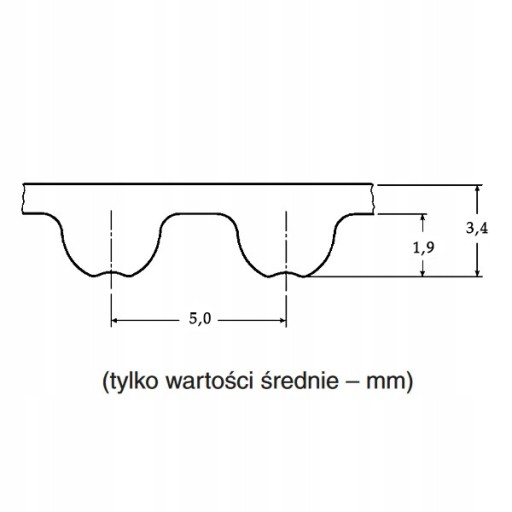 BERNÝ PÁS HTD 535 5M/9 OPTIBELT METRIC