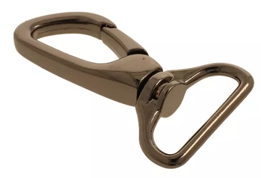Otočná karabínka 38x62mm Krajčírska zlatá