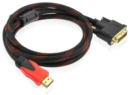 DVI HDMI ADAPTÉROVÝ KÁBEL 1,5M FULL HD 1080P