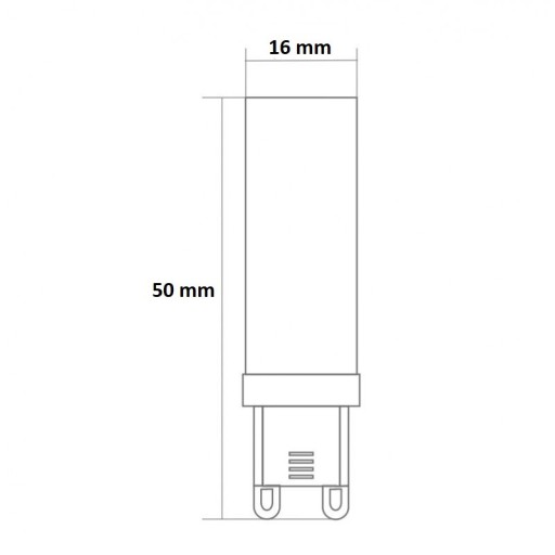 LED CAPSULE žiarovka G9 3W 230V 4000K NEUTRÁLNA FARBA 270lm 270° ECOLIGHT