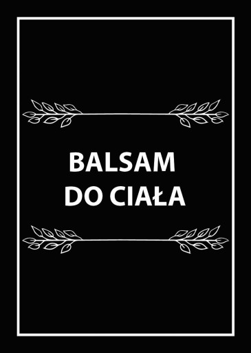 Nálepky na fľaše, kozmetika, Čierna 17 ks.