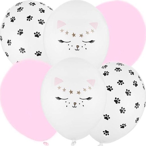 Fóliový balón MAČACIA hlava narodeniny MAČACIA PÁRTY 1-9 narodeniny SMILE 35