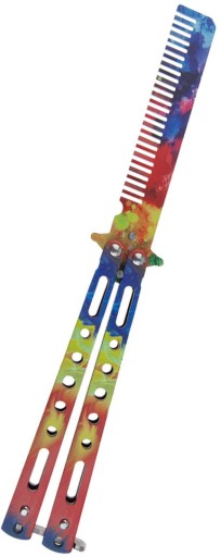 Tréningový motýľový nôž TUPÝ HREBEŇ BALISONG CS:GO DARČEK NA TRÉNING