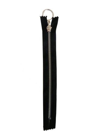 25 Kovový zips s rukoväťou 18cm 4mm