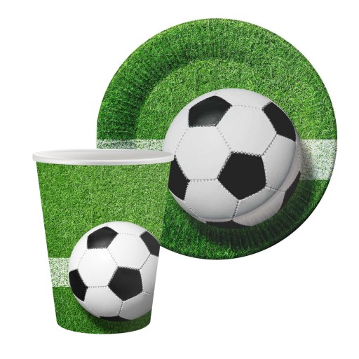 Futbalové papierové taniere na narodeniny, párty