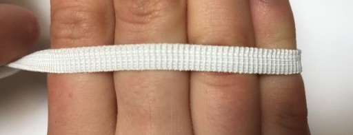 Elastická tkaná páska 6 mm 10 m gumová gumička biela