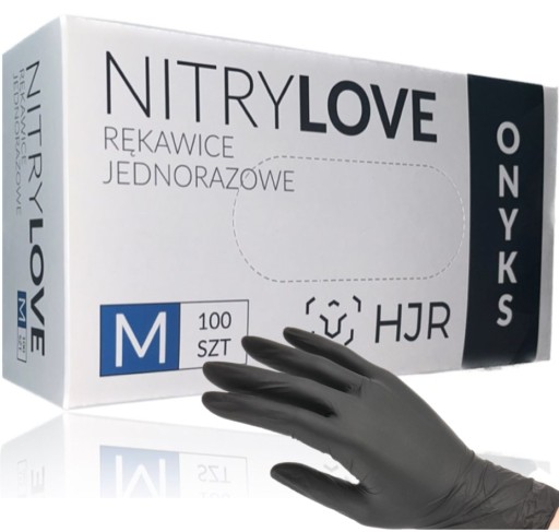 Rukavice HJR NITRILOVÉ Rukavice BLACK Onyx BLACK M