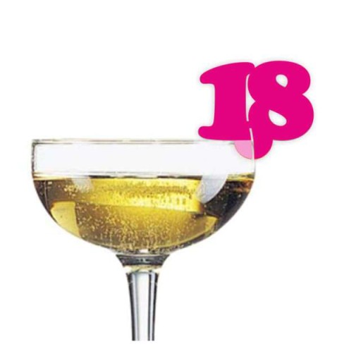 Dekorácia DEKORÁCIA na okuliare 18. NARODENINY ružová10