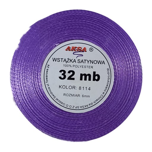 Saténová stuha 6mm ŽLTÁ 8012 32mb