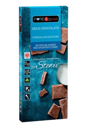 Mliečna čokoláda PREMIUM, bez pridaného cukru