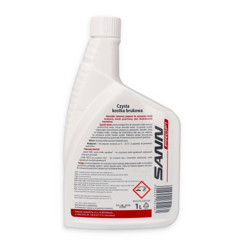 Čistenie dlažobných kociek Prostriedok na umývanie 1000ml
