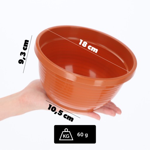 CINTORINOVÝ HROBNÍK PLASTOVÝ KVETINÁČ CINTORÍN 18cm