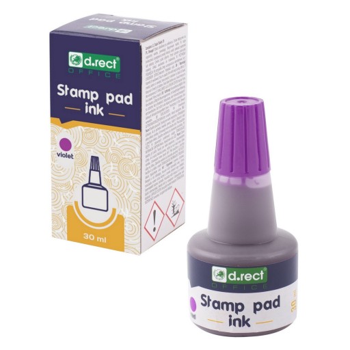 ŠTANDARDNÝ atrament na vodnej báze pre D.RECT STAMPS, fialový, 30 ml