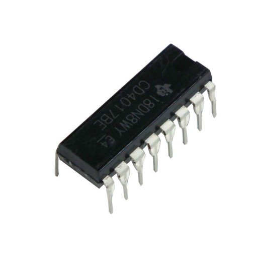 Pultový rozdeľovač CD4017 DIP16 CD4017BE
