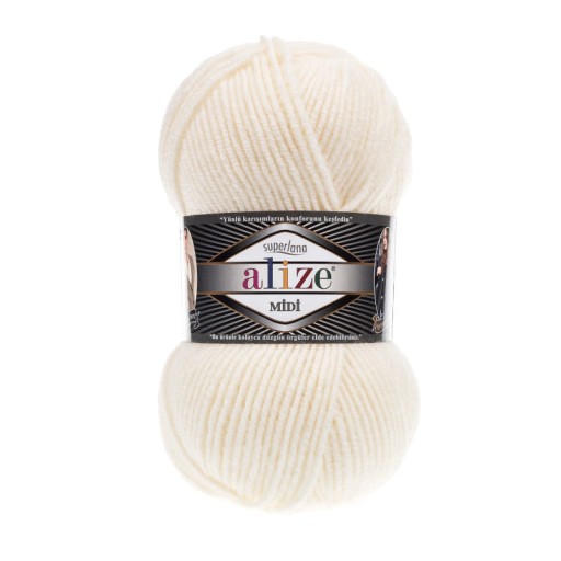 Alize Superlana Midi - 62 ľahký krém