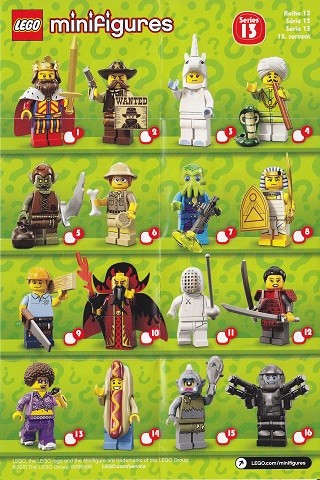LEGO 71008 MINIFIGURES 13 ZOZNAM NÁVODOV NOVINKA