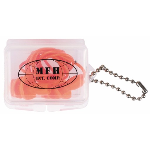 Silent Military Shooting Ear Stoppers Orange MFH Orange