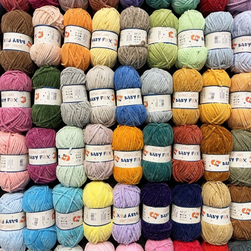 Polyesterová priadza Baby Fox - Luna Art - 1, 100 g, 120 m
