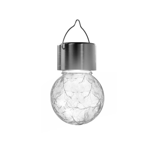 SLNEČNÁ ZÁHRADNÁ LAMPA Sklenená guľová závesná 5 cm LAMPOVÁ ZÁSADNÁ LAMPA