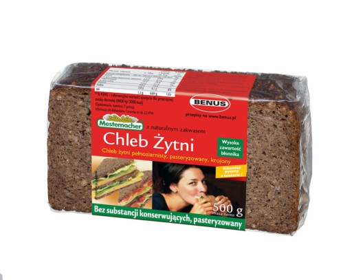 Benus celozrnný ražný chlieb 500g