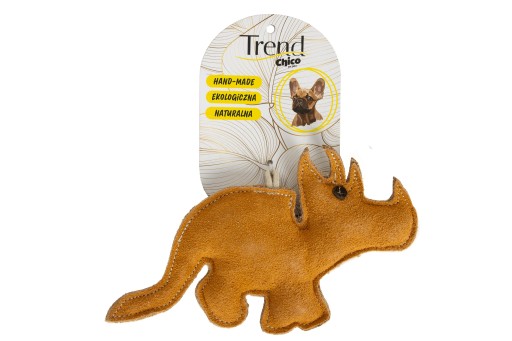Kožená hračka pre psa CHICO Trend Dinosaur 26 cm