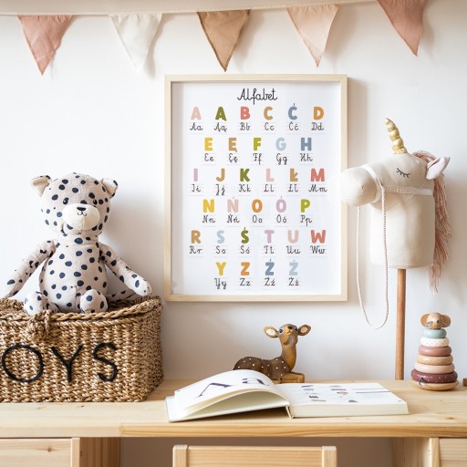 Náučný plagát Abeceda A4 MONTESSORI