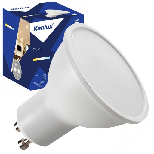 GU10 LED žiarovka TOMI 5W GU10-CW STUDENÁ BIELA 230VAC