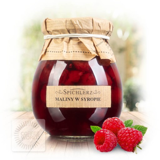 MALINY V SIRUPE Spichlerz 280g - Darčeková zavár