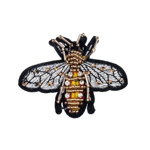 PATCH Bee Insect so zirkónmi, vyšívané