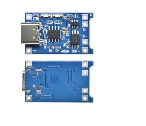 Nabíjačka pre Li-ion 18650 3,7V 5V 1A TP4056 USB C