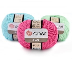 YARNART JEANS 53 čierna priadza