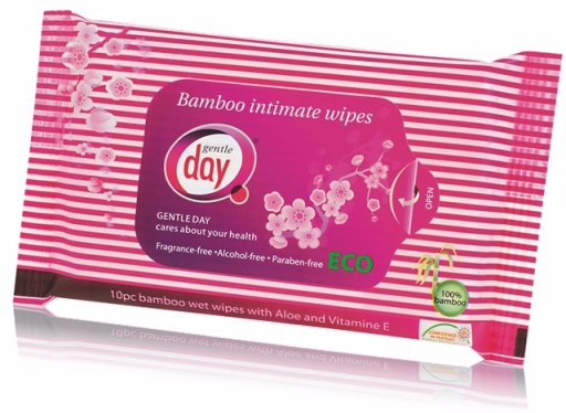Jemné denné bambusové obrúsky Intímna hygiena 10